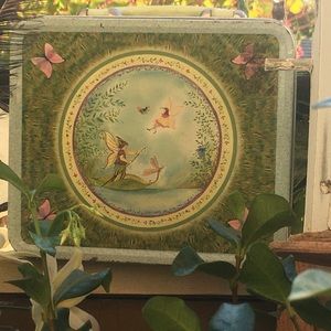 Vintage fairy metal lunch box